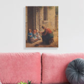 Voeding the Young, 1850 Canvas Afdruk (Insitu (Woonkamer))