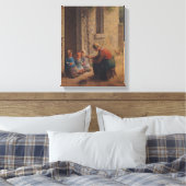 Voeding the Young, 1850 Canvas Afdruk (Insitu (Slaapkamer))