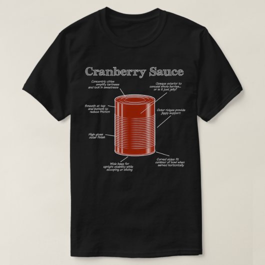 Voeding van cranberrysaus t-shirt (Design voorkant)