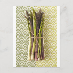 Voeding, voeding en Drink, groenten, asperges, Briefkaart