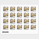 voeding, voeding en Drink, karnemelk, Biskaje, Vierkante Sticker (Vel)