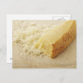 Voeding, voedsel en Drink, kaas, parmesaan, gemale Briefkaart (Voorkant / Achterkant)