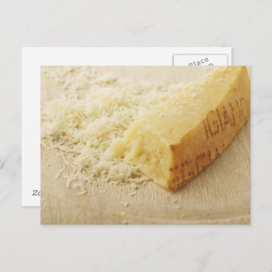 Voeding, voedsel en Drink, kaas, parmesaan, gemale Briefkaart (Voorkant / Achterkant)