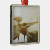 Voeding, voedsel en Drink, koekjes, boter, brood,  Metalen Ornament (Rechts)