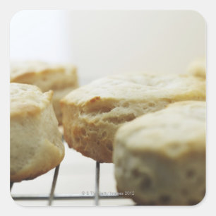 Voeding, voedsel en Drink, koekjes, boter, brood,  Vierkante Sticker