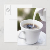 Voeding, voedsel en Drink, koffie, crème, crème, c Briefkaart (Voorkant / Achterkant)