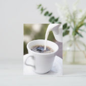 Voeding, voedsel en Drink, koffie, crème, crème, c Briefkaart (Staand voorkant)