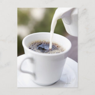 Voeding, voedsel en Drink, koffie, crème, crème, c Briefkaart