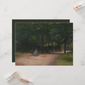 Voeding Vogels in het Park (door Paul Peel) Kaart (Voorkant / Achterkant in situ)