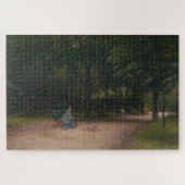 Voeding Vogels in het Park (door Paul Peel) Legpuzzel (Horizontaal)