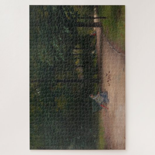 Voeding Vogels in het Park (door Paul Peel) Legpuzzel (Verticaal)