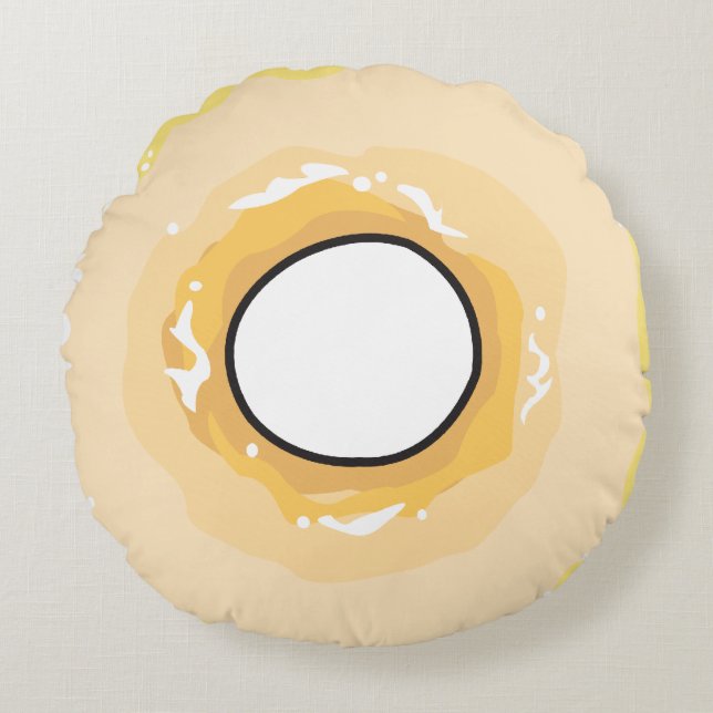 Voeding voor denkwijze_dromen van Donuts_Totally S Rond Kussen (Voorkant)