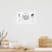 Voeding voor gedachte: Fitness Motivation! Poster (Keuken)