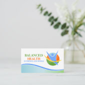 Voedings- en fitnesscoach visitekaartje (Staand voorkant)