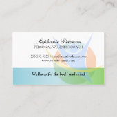 Voedings- en fitnesscoach visitekaartje (Achterkant)