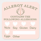 Voedings- en stofwisselingsstoornissen vierkante sticker (Voorkant)