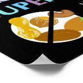 Voedingsallergie Superheld No Nuts Allows Girls Poster (Hoek)