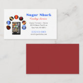 Voedingsautomaat voor snackverkopers visitekaartje (Voorkant / Achterkant)