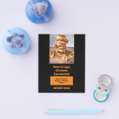 Voedingsbanner om aandacht voor de chauffeur te pr flyer (Enkel)