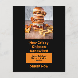 Voedingsbanner om aandacht voor de chauffeur te pr flyer