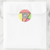 Voedingsbeheersing Ronde Sticker (Tas)