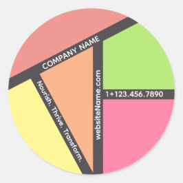 Voedingsbeheersing Ronde Sticker