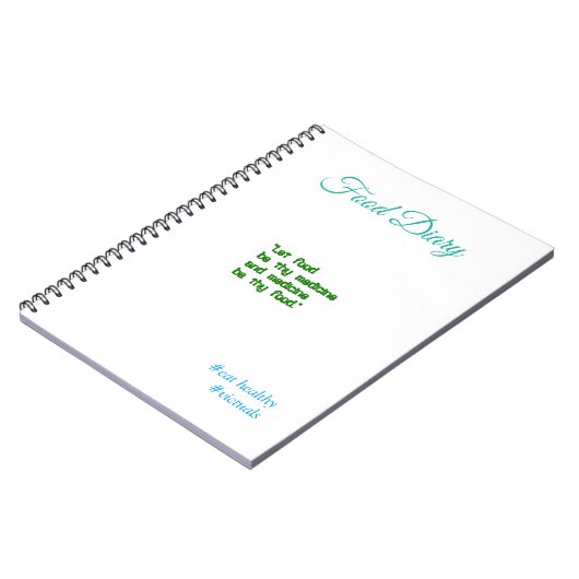 Voedingsdagboek (laat eten..) notitieboek (Linkerzijde)