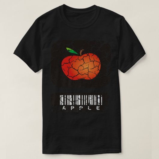 Voedingsdeeg appelappel verhit t-shirt (Design voorkant)