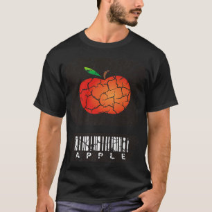 Voedingsdeeg appelappel verhit t-shirt
