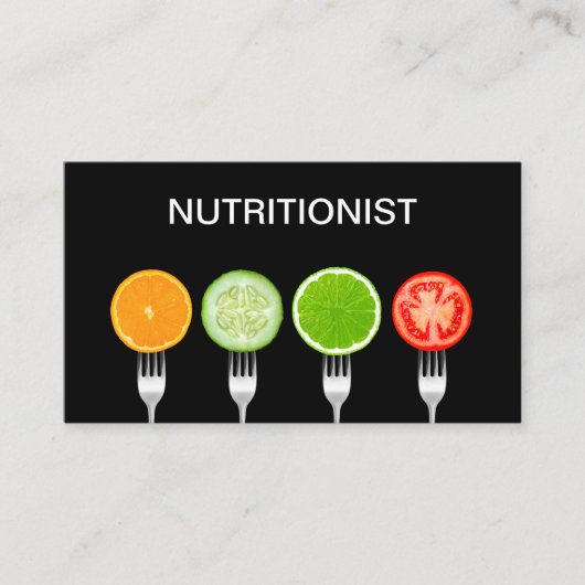 Voedingsdeskundige Diet Advisor Visitekaartjes (Voorkant)