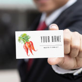 Voedingsdeskundige Diëtist Eenvoudige Waterverf Wo Visitekaartje