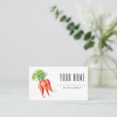 Voedingsdeskundige Diëtist Eenvoudige Waterverf Wo Visitekaartje (Staand voorkant)