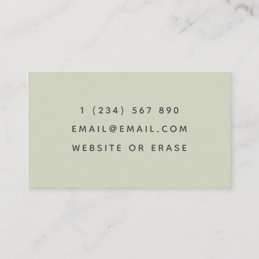 Voedingsdeskundige Diëtist Getrokken Groenten Camo Visitekaartje (Achterkant)