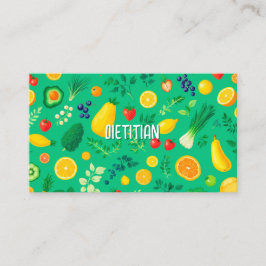 Voedingsdeskundige Diëtist Gezonde Voeding Visitekaartje