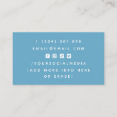 Voedingsdeskundige Diëtiste Citrus Citrus Social M Visitekaartje (Achterkant)