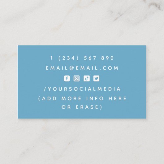 Voedingsdeskundige Diëtiste Citrus Citrus Social M Visitekaartje (Achterkant)