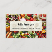 Voedingsdeskundige Diëtiste Health Coach Visitekaa Visitekaartje (Voorkant)