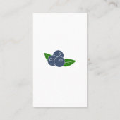 Voedingsdeskundige & Dietitian Blueberry Visitekaa Visitekaartje (Achterkant)