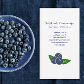 Voedingsdeskundige & Dietitian Blueberry Visitekaa Visitekaartje