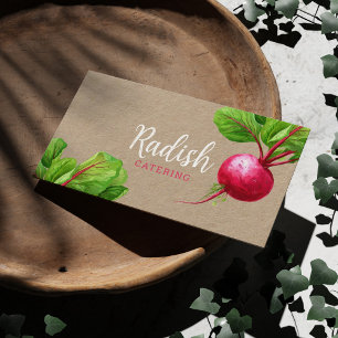 Voedingsdeskundige Groenten Kraft Paper Visitekaartje