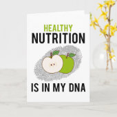 Voedingsdeskundige Healthy Nutrition Gezegde Gift Kaart (Gele Bloem)