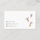 Voedingsdeskundige Personal Chef Minimalist Cool V Visitekaartje (Achterkant)