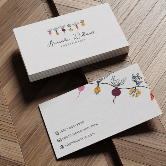 Voedingsdeskundige Personal Chef Minimalist Cool V Visitekaartje