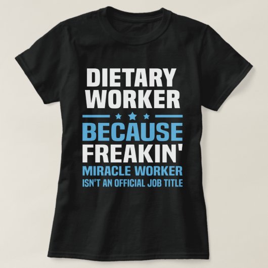 voedingsdeskundige t-shirt (Design voorkant)