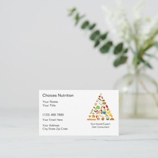 Voedingsdeskundige Visitekaartjes (Staand voorkant)
