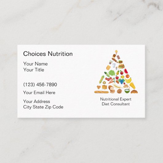 Voedingsdeskundige Visitekaartjes (Voorkant)