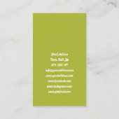 Voedingsdeskundige Voedingscoach Appel Fruit Kaart Visitekaartje (Achterkant)