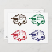 Voedingseenheden met vier kleuren briefkaart (Voorkant / Achterkant)