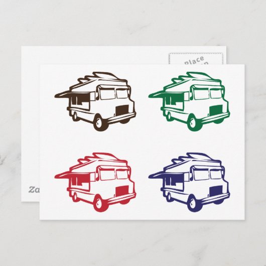 Voedingseenheden met vier kleuren briefkaart (Voorkant / Achterkant)