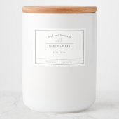 Voedingsetiketten Voedselcontainer Etiket (Voorkant)